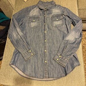 Liz Claiborne Blue Denim Shirt